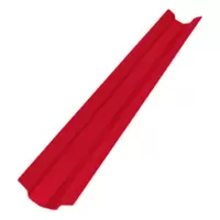 แผ่นรางน้ำตะเข้เมทัลชีทแบบที่ 2 G457 สีแดงสดไทเกอร์เรด