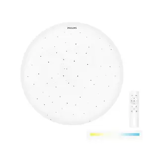 โคมไฟเพดาน LED CL610SPARKLE 24W DC WPL/MTWH15 นิ้ว (1247905)