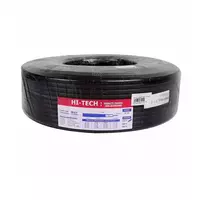 Round TV cable RG6 100 meters, black