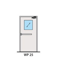 ประตูเหล็ก ทนไฟ LYNN WP25-FP (สีขาว PE-901351)