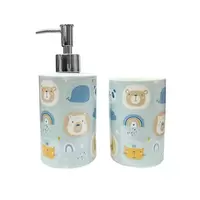 BATHSET CERAMIC CE3041AA-2PASTELDOLL