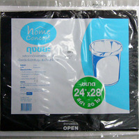 ถุงขยะ บาง ACCO ขนาด 24x28" จำนวน 20ใบ สีดำ