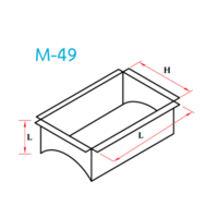 อุปกรณ์ท่อลม M-49 กล่องหัวจ่ายพับออก