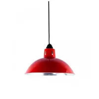 Chandelier, 1 bulb, aluminum, lid shape, red, FINEXT