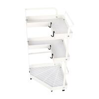 CORNER SHELF 3 TIER,WHITE MODISH KECH
