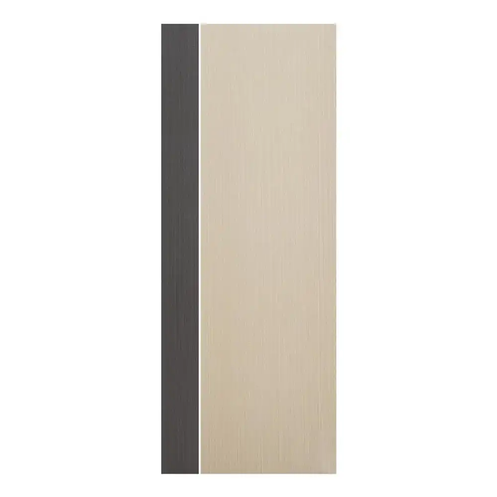 ประตูห้องน้ำ UPVC ไม่เจาะลูกบิด ECO-DOOR PD1 เซาะร่อง 70x180 ซม. สีครีม ทูโทน-1