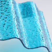 Poly Carbonate Mini Wave Sheet Ocean Blue
