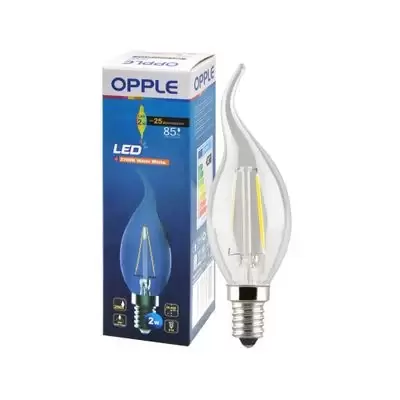 หลอดไฟ LED Filament Candle E14 2W Warm White รุ่น EF35E14-2WFILAWWCTTR-1