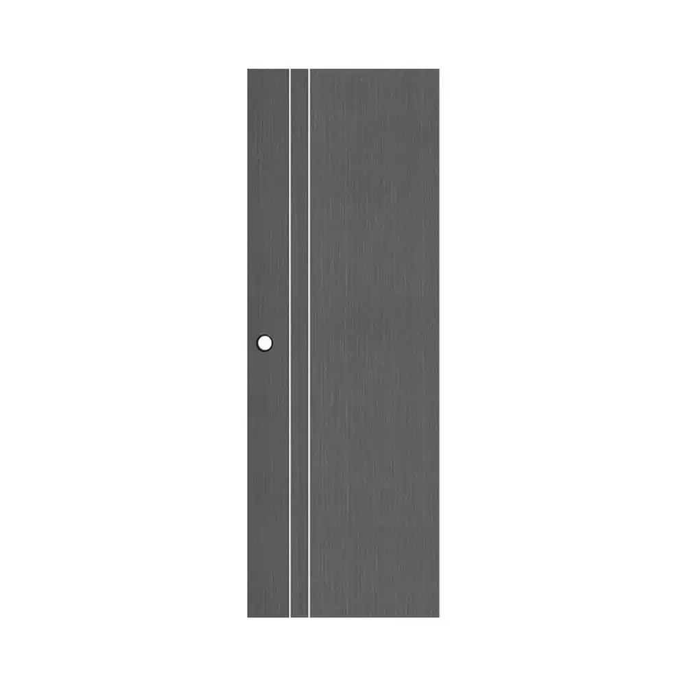ประตูห้องน้ำ UPVC เจาะลูกบิด ECO-DOOR PE1 70x200 ซม. สีเทาเข้ม-1