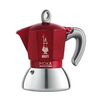 หม้อต้มกาแฟ BIALETTI NEW MOKA INDUCTION 6 CUPS สีแดง
