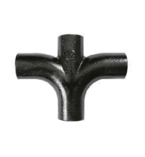 Sanitary T Double Branches Hubless Type-1