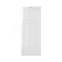 ประตูห้องน้ำ UPVC เจาะรูลูกบิด ASARA S932 80x200 ซม. สีขาว