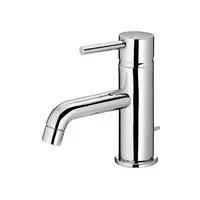 COTTO CT542NJ lever type washbasin mixer with push-button washbasin drain and water supply hose / CLICK FUNCTION SET, Anthony J. model