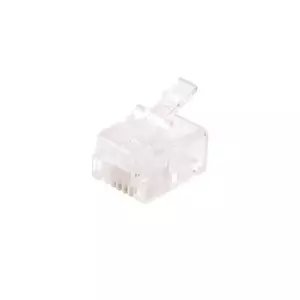 เม็ดแจ๊คโทรศัพท์ รุ่น 6P4C (แพ็ค 4 ชิ้น) สีใส ราคาถูก | OneStockHome