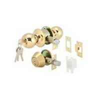 ลูกบิดหัวกลม+DEAD BOLT HAFELE 489.93.809 สีทอง