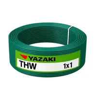 สายไฟ THW 1 ตร.มม. สีเขียว YAZAKI