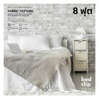 BEDSHEET 8FT. BED CLIP 360TC MICROTEX WH