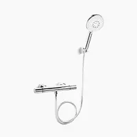 ก๊อกผสมยืนอาบแบบติดผนัง พร้อมฝักบัวสายอ่อนระบบเทอร์โมสแตทติก รุ่น Symbol KOHLER K-72643X-4-CP