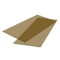 SOLID PC SHEET 122X244X0.3CM D-BR