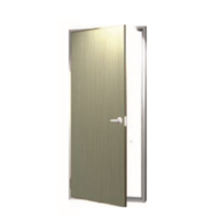 ประตูเหล็ก DoorTech บานเดี่ยว ED-02 Real Zinc Light