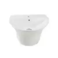MOYA 211 white floor-standing washbasin