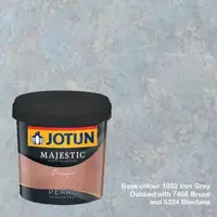 สีทาภายใน Jotun Majestic Design Pearl สี 1032 Iron Grey + 7468 Bruno + 5324 Blentana