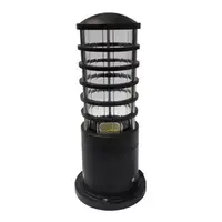 ไฟหัวเสา LM6004 LIGHT MOS อะลูมิเนียม/แก้ว คลาสสิก สีดำ