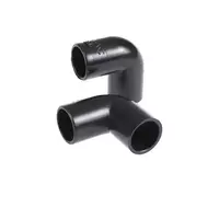 PVC elbow joint 16 mm. black (pack of 10)