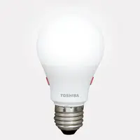 TOSHIBA SUNLIGHT SENSOR E27 9W Warm White LED Bulb, Pear Shape