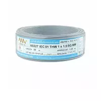 สายไฟ IEC01 THW 1x1.5 ตร.มม. สีเทา 50 เมตร NNN