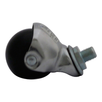 TMC Nylon Caster, Screw-in, No Brake, 2", Black