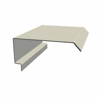 Gable Trim Metal Sheet Colorbond Girth 457 mm. International Brown AZ150