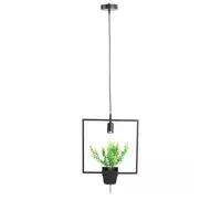 Chandelier, 1 bulb, aluminum, pot shape, model DH4 HEAP