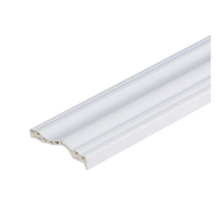 บัววงกบ ขอบร่อง สีขาว ECO DOOR 7x220x1.5CM