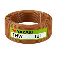สายไฟ THW 1 ตร.มม. สีน้ำตาล YAZAKI