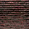 หินสังเคราะห์ ผนังหินเทียม Wire Cut Brick หน้าเรียบ Smoked Red 524-101
