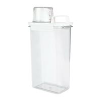 ขวดพลาสติกรีฟิลพร้อมฝาตวง STACKO 2300 มล. 12.6X7.7X29.5 สีขาว
