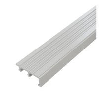 Aluminum stair nose, shiny silver, TARA 40MM 2M
