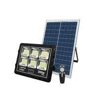 สปอร์ตไลท์โซล่าเซลล์ LAMPTAN FLOOD 200 วัตต์ DAYLIGHT สีดำ