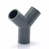 สามทางวาย PVC สีเทา 6 หุน ตราช้าง