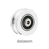 Stainless Gate Wheels Perpendicular 75 MM. Centre 12 MM.
