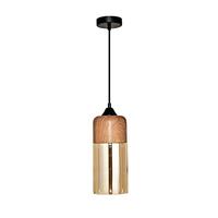 ไฟช่อ CARINI PH2147-B สีชา/ลายไม้/ดำ 1 หัว