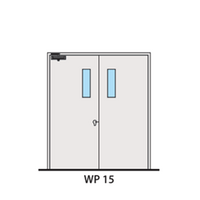 ประตูเหล็ก LYNN WP15-MT (สีขาว PE-901351)