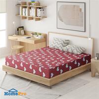 BEDSHEET K ME MY HEART PEACH
