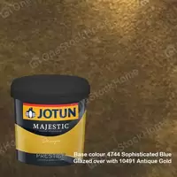 Jotun Majestic Design Prestige 4744 Sophisticated Blue + 10491 Antique Gold