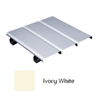ฝ้าอลูมิเนียม ตัวซี 85C Fameline สี Ivory White