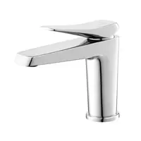 COTTO CT2301A lever-type washbasin mixer with push-type drain and water supply hose, Expoch model