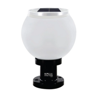 ไฟหัวเสาโซล่าเซลล์ HI-TEK HFSPR0250O 3 วัตต์ เดย์ไลท์/วอร์มไวท์ 8 นิ้ว สีขาว