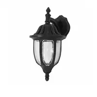1 bulb outdoor wall lamp, Roman inverted, model WD02B, black, THE SUN