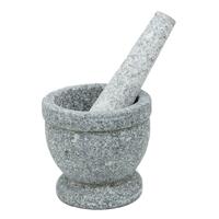 Stone mortar with pestle 4"